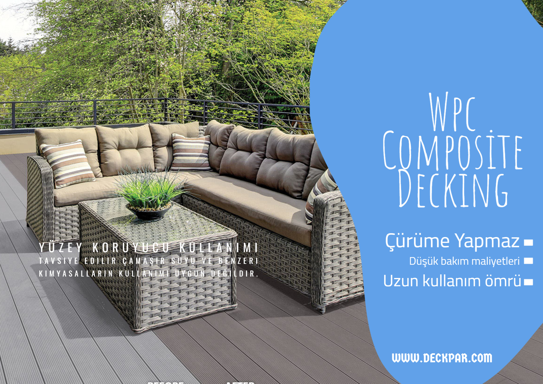 WPC Decking Nasıl Temizlenir?