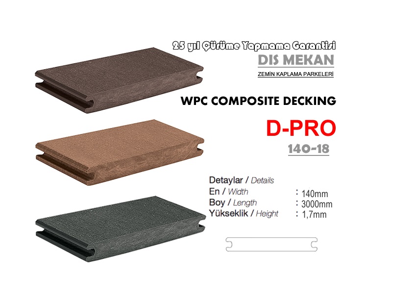 PRO PREMİUM WPC DECKİNG TEAK