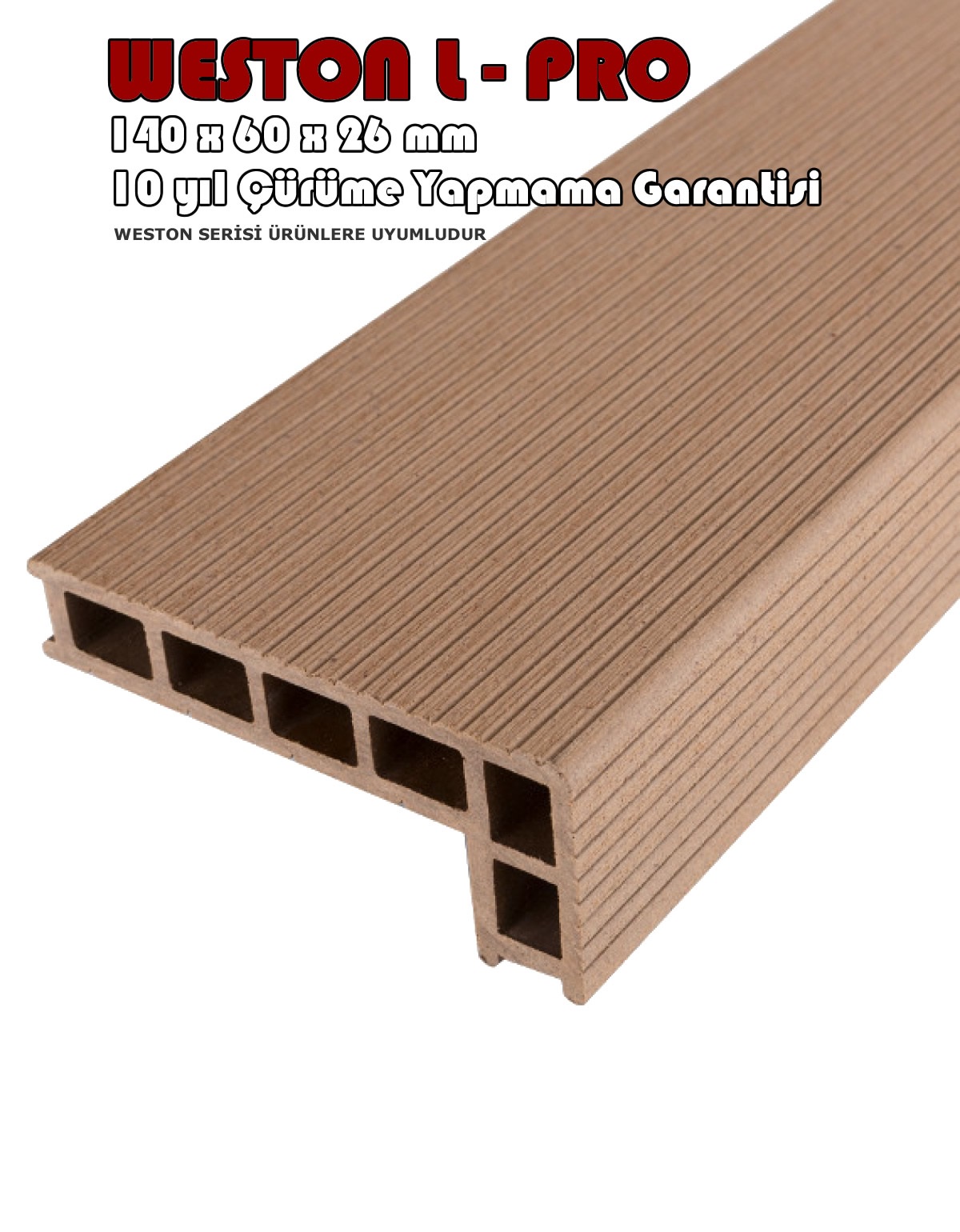 L-DECK Kompozit Köşe Bitiş Parkesi
